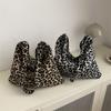 New Korean Style Korean Style Leopard Pattern Floral Cloth Bag Printed One-shoulder High-value Student One-shoulder Oblique Straddle Tote Bag