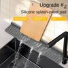 Silicone Sink Splash Guard 45cm Lengthen Soap Rack New Kitchen Sink Holder  for Bathroom