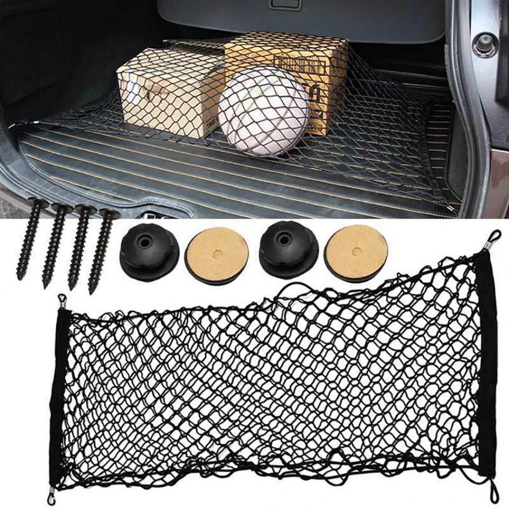 Universal Auto Car Trunk Cargo Storage Organizer Net Bag Mesh Luggage Holder