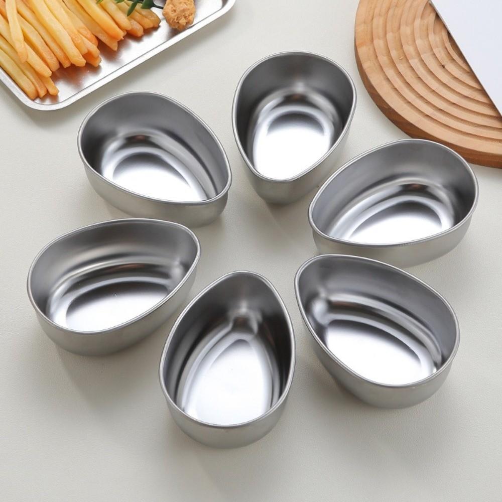 3pcs Easy Clean Steamed Egg Bowl Stainless Steel Steaming Tray Steaming Plate Kitchen Cooking