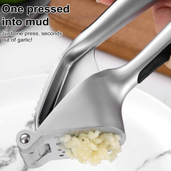 Yousheng Garlic Press Easy To Clean Use Heavy Duty Garlic Mincer Labor-Saving Handle Garlic Grinder Dishwasher Safe Kitchen Gadget