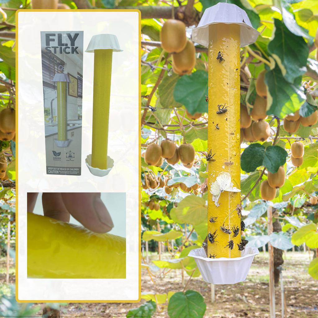 Fly Stick For, Sticky Trap For Gnats Flying, Catcher, Indoor Or Outdoor Use, Ready To Use Home