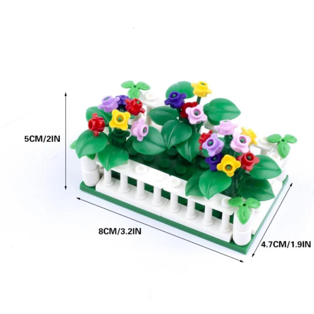City Street Series Building Blocks Accessories Rail Transit Train Signal Light Railings Brick Toilet Flower Bed Phone Box Toy