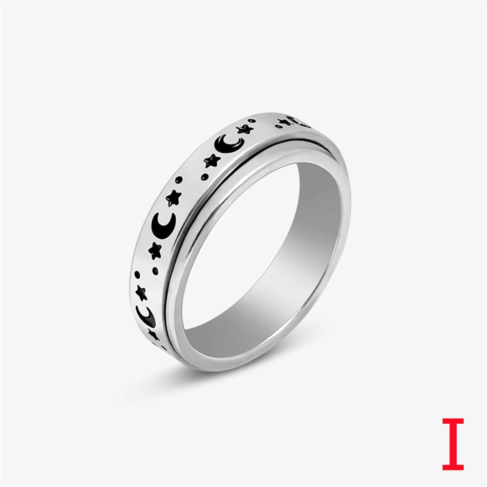 Антистрессовый байкерский спиннер из нержавеющей стали, вращающиеся тревожные кольца в стиле панк, кольца для спиннеров