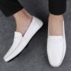 Mens White Loafers Leather Shoes Men Casual Boat Shoes Mens Fashion Shoes Man Sneakers Style Loafer Masculino Moccasins Men