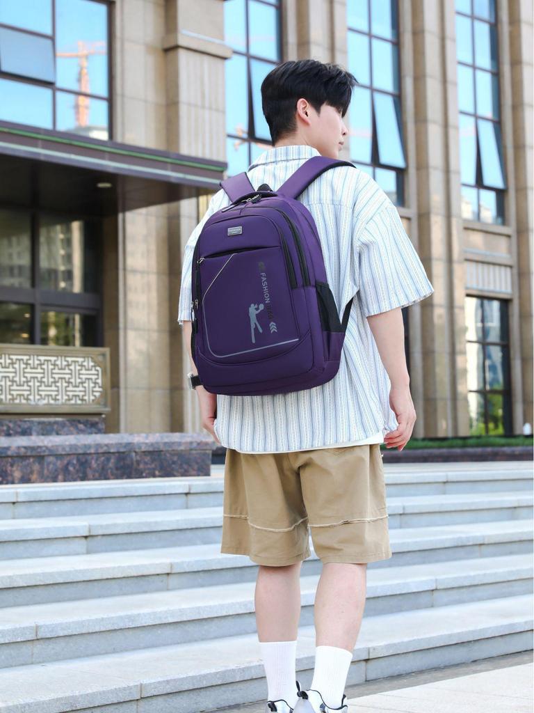 Large Capacity School & Travel Backpack with Business and Sports Design