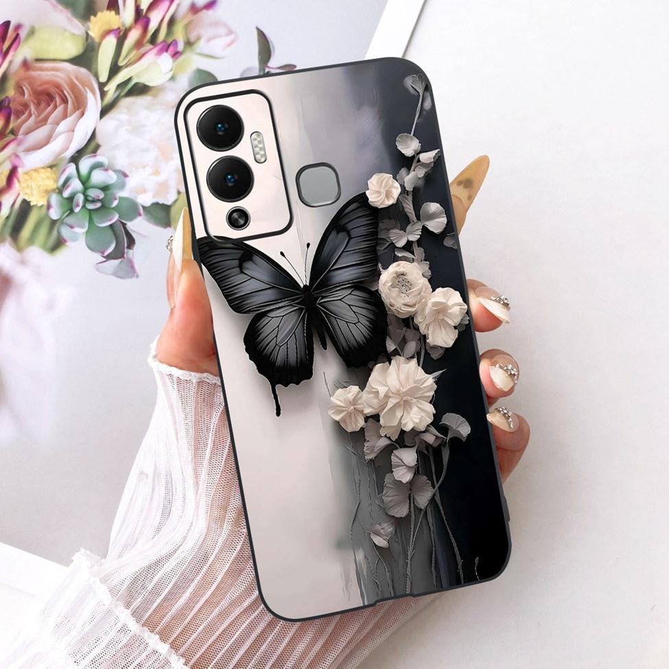 Чехол-крышка для Infinix Hot 12 Play Милый Кот Роскошная Мода Забавный Расписной Корпус Телефона Для Infinix X6816 X6816C