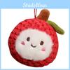 Plush Lychee Keychain Toy Stuffed Doll Pendant Backpack Decoration Kids Gift