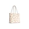 New COACH City Coated Canvas With Leather Tote Bag Shopping Bag Handbag Shoulder Bag Women's Chalk White C6431-IMCAH
