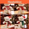 Polar Plush Bear Toy With Scarf And Hat Decor For Childrens Christmas Gift