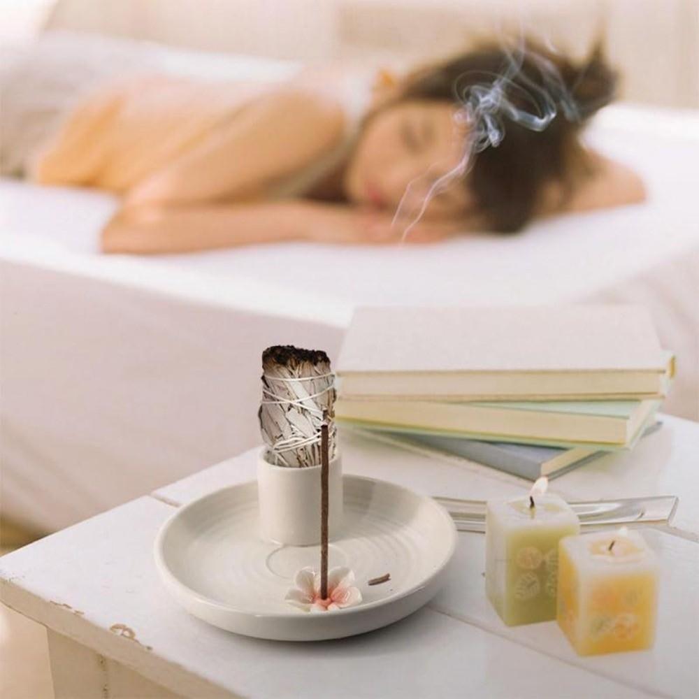 3 in 1 Sage Palo Santo Holder Incense Stick Holder  for White Sage & Palo Santo & Cone