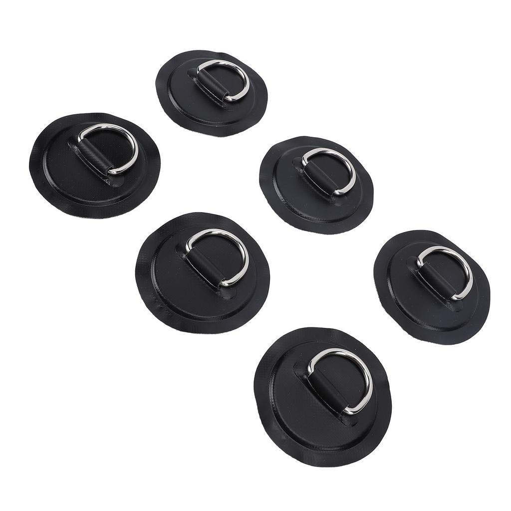 Stainless Steel D Ring Patch Kit PVC Paddle Board D Rings with Rope Hooks for Kayak Inflatable Boat