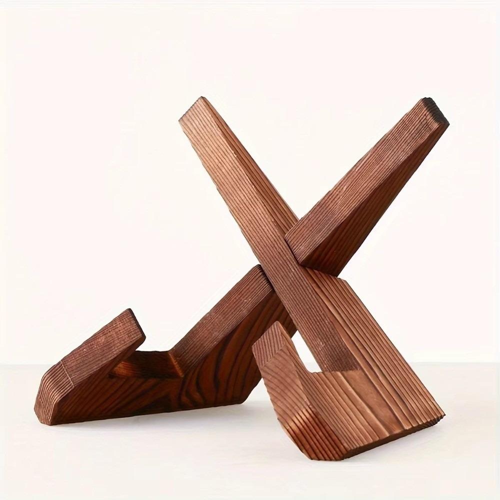 Wooden Wooden Recipe Holder Display Hanging Reading Wooden Bookend Bookend Function Menu Display Stand Dining Room Kitchen