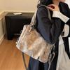 2025 New Women's Versatile Crossbody Tote Bag - Frosted Solid Shoulder Handbag
