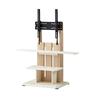 Asahi Wood Processing Wall Mounted TV Stand Style Inches Width 59cm Natural with Tilt Function and Casters WS-C 24~55 WS-C590-NA