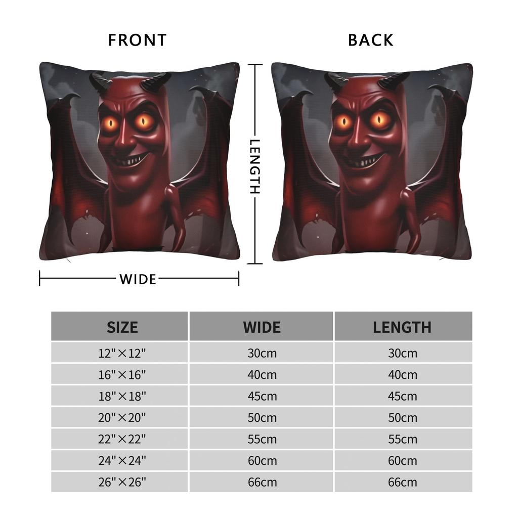 Tung Tung Tung Sahur Pillow Cover Print Cushion Cover Vintage Pillow Case For Living Room Chair