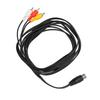 Прочный Plug and Play кабель DIN 8 Pin папа на 3RCA папа Гибкий 3 м Адаптер звука DIN 8 Pin на 3RCA Стереооборудование