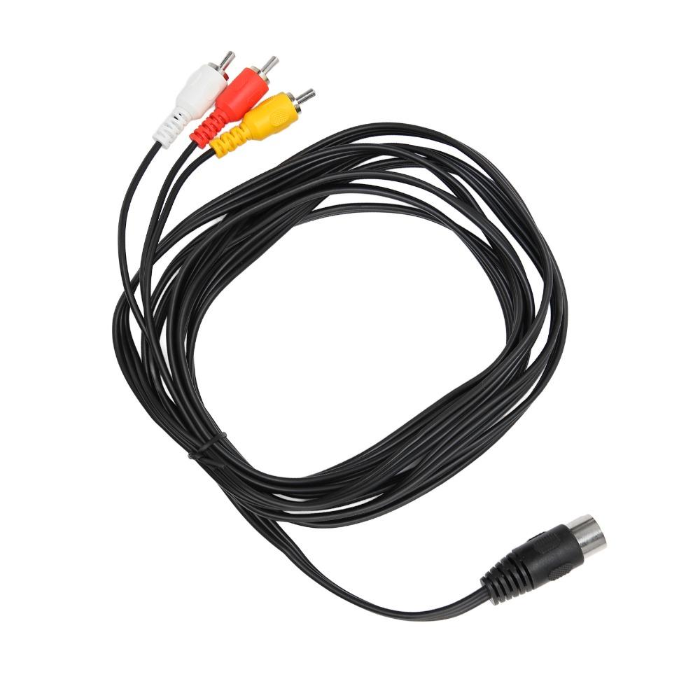 Прочный Plug and Play кабель DIN 8 Pin папа на 3RCA папа Гибкий 3 м Адаптер звука DIN 8 Pin на 3RCA Стереооборудование