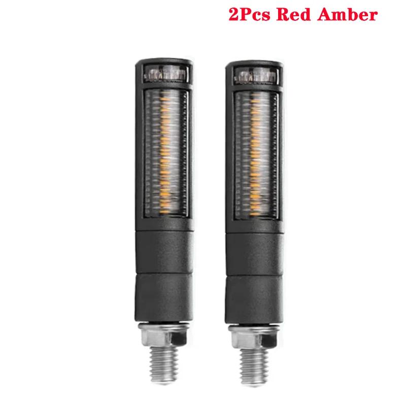 12V M10 Universal Motorcycle LED Turn Signals Light Waterproof Indicators Amber Flasher Blinker Lamp Accessories For Motorbike