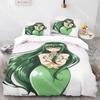 Модный комплект постельного белья Mermaid Melody Pichi Односпальный Двуспальный Полный Queen King Размер Комплект постельного белья для детской комнаты Комплекты с пододеяльником Комплект простыней
