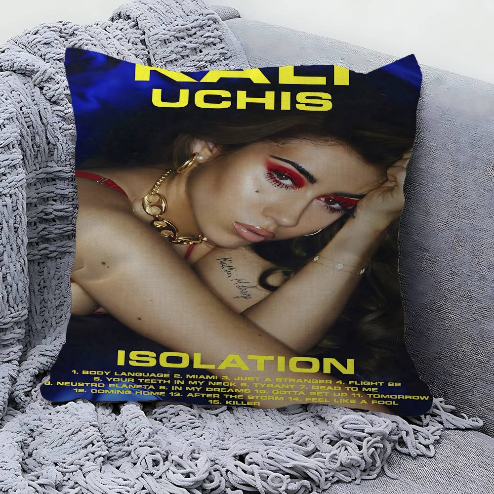 Чехол для подушки K-Kali Uchis Декоративный чехол для подушки Чехол для подушки с принтом Чехол для подушки на диван