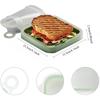 1 шт. Силиконовые многоразовые ланч-боксы для сэндвичей. Использование в микроволновых печах, холодильниках, посудомоечных машинах. Ланч-боксы для студентов, офисных работников.