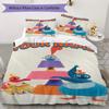 Custom Name Twirlywoos Pattern Bedding uilt Set uilt Cover Pillowcase Home Decoration Birthday Gift (1*duvet cover+2*pillowcase without core)