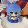 10cm Cute Blue Cloak Style Cosplay Anime Lucky Star Character Konata Izumi Plush Toys Cartoon Bag Keychain Plushie Doll Pendant