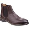 Mens Corsham Town Leather Pull On Casual Chelsea Ankle Boots