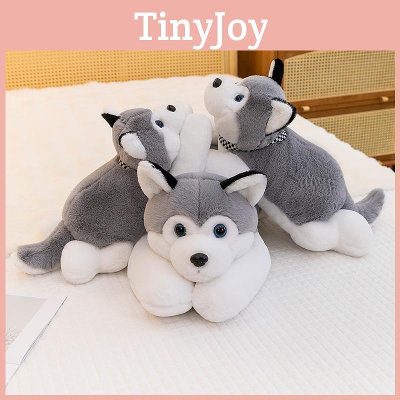 Huskies Scarf Plush Toy Cute Cartoon Girl Child Bedroom Decoration Doll Scene