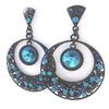 [M8114] - Turquoise Blue 'Sissi' Designer Earrings