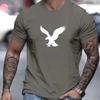 Fashion Men's T-Shirt 3d Eagles Printed Men's Tops Casual Street Short Sleeve Summer O-Neck T-Shirt For Men's Oversized Clothing