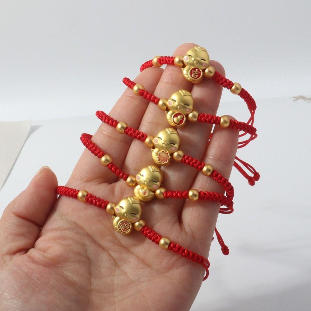 New Year Snake Year Bracelet Hand Rope Fortune Bracelet Unique Lucky Red Rope Decoration