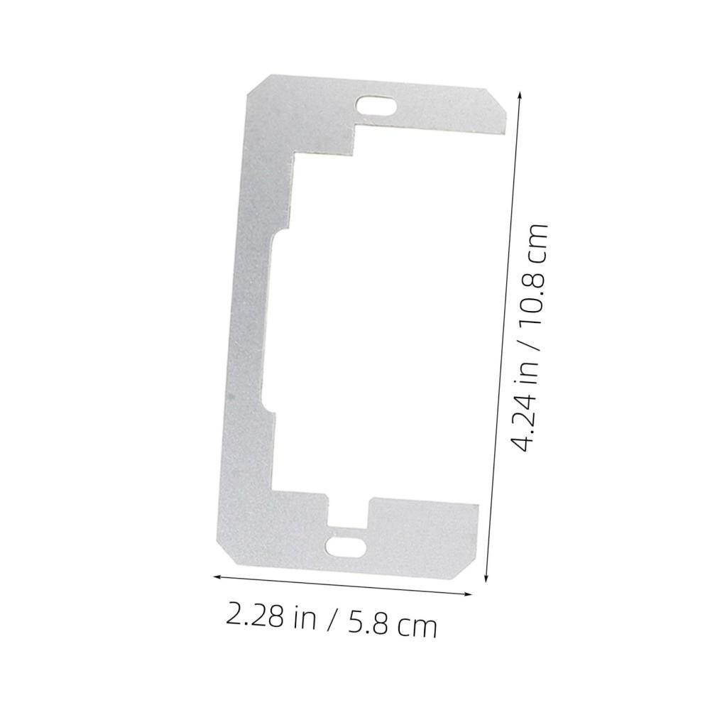 C Shaped Switch Plate Shim Silver Flush Mount Plate New Wall Plate Spacer  for Switch Installation