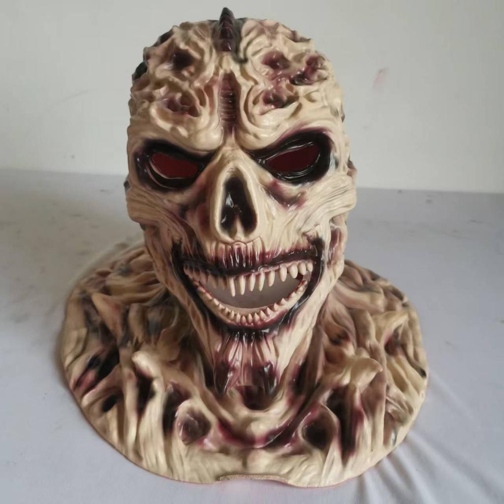 Латексная маска призрака с человеческим лицом для фильма ужасов