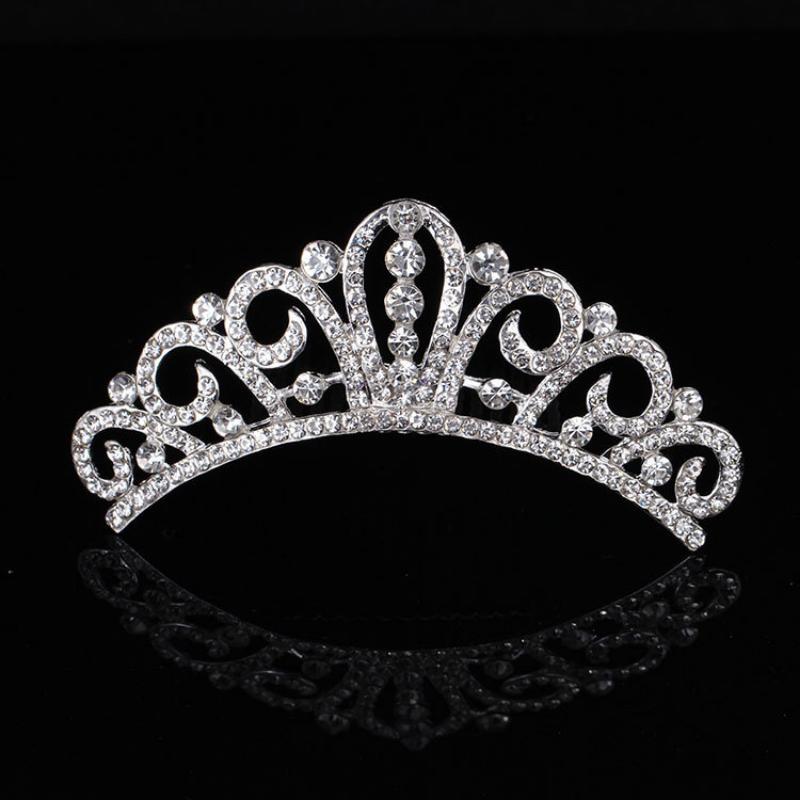 Детская тиара из сплава для девочек, тиара для любви, гребень для волос принцессы, стразы, жемчуг, тиара на день рождения