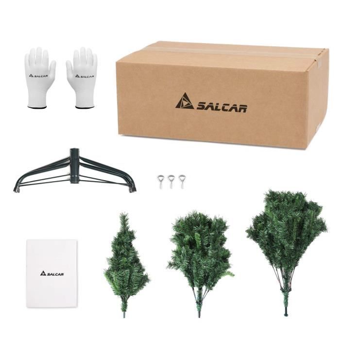 Sapin De Noël - SALCAR - 180 Cm - PVC - Ignifuge - Réutilisable