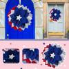 Independence Day Wreath Porch Decoration Front Door Outdoor Hanging Wreath Decor