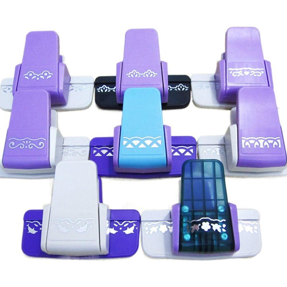 Резак для бумаги Декоративный бордюр S Дизайн цветка Сделай сам Скрапбукинг Тиснение Дырокол Фигурный бордюрный дырокол