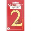 Securit Латунная цифра № 2