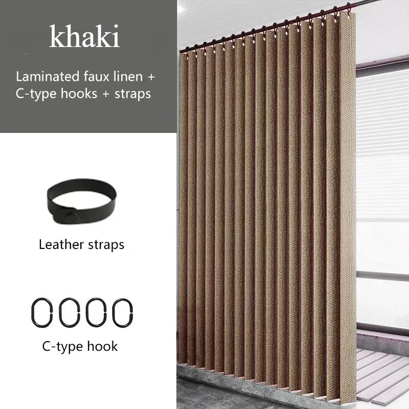 Waterproof Shower Curtain Mildew Bathroom Solid Curtain Wave Window Tulle Home Luxury with Hooks Heavy S Fold Wavy Shower