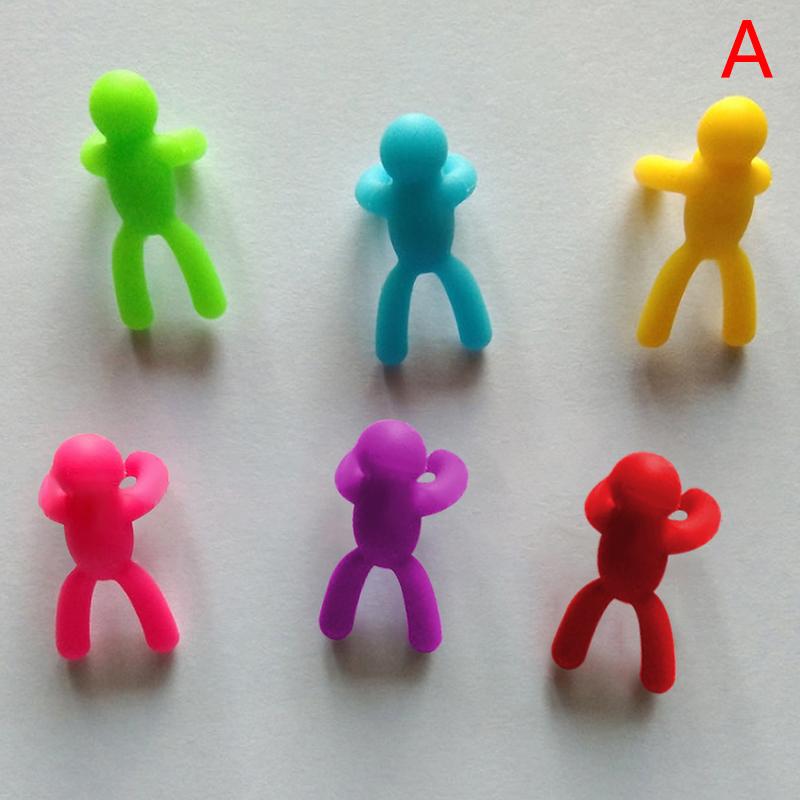 Креативная силиконовая этикетка на винный стаканчик лилипута, идентификатор красного винного стаканчика