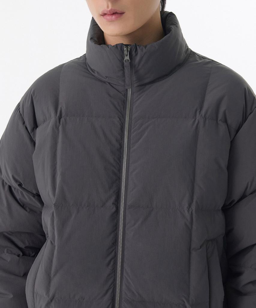 Musinsa Standard Square Quilted Down Puffer Short Padded Jacket [Dim Grey]