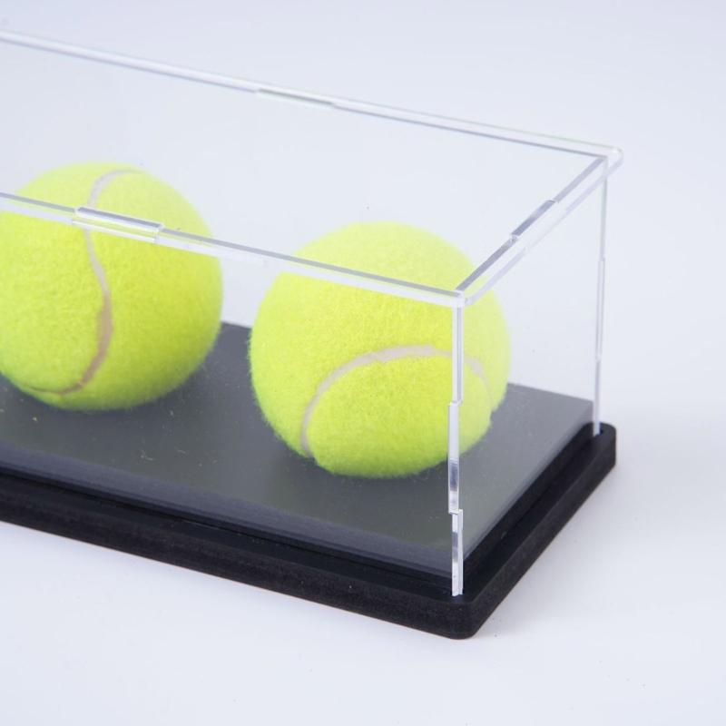Transparents Acrylic Baseball Display Case with Sun Protecting and Easy Assembly for Softball Golf Ball Collectibles