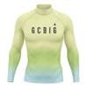 Mens UPF 50 Rash Guard Long Sleeve Swimwear Quick Dry Compression Surf Suit