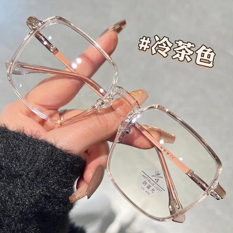 Fashion Myopia Glasses Women Men New Square Transparent Computer Eyeglasses Retro Minus Diopter Eyeglasses Optical Prescription