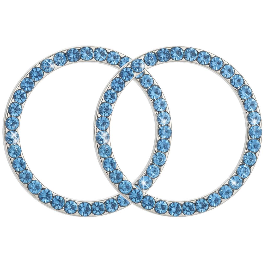 2/1 шт. Кнопка Пуск Стоп Защитная крышка переключателя зажигания двигателя Блестящее кольцо со стразами Отделка круга Автомобильные аксессуары для интерьера