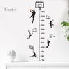 Креативная баскетбольная диаграмма высоты, наклейка, диаграмма роста, измерение высоты, съемная декоративная самоклеящаяся наклейка на стену «сделай сам»