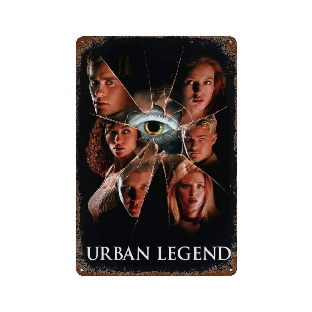 Классический постер фильма ужасов Ржавая металлическая жестяная табличка Ретро декоративная тарелка Бар Мужская пещера Гараж Клуб Металлическая вывеска Настенное украшение
