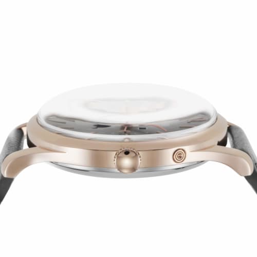 Henry London Watch, Gray Dial, Stainless Steel Crystal, Quartz Movement, Moonphase, 38.5mm, UK, London Watch HL39-LS-0422, Officially Imported, Blue